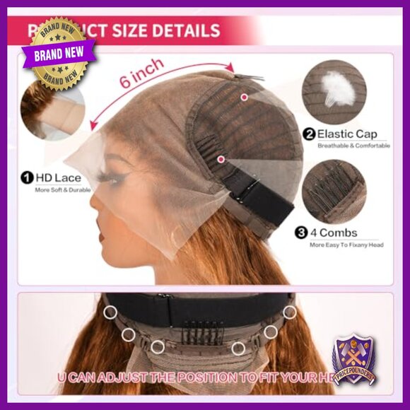 30 Inch Human Hair Lace Front Wig Glueless Pre Plucked Body Wave main image 4
